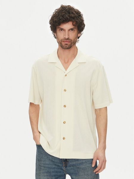 Liu Jo Koszula QA5153 J4929 11001 Écru Regular Fit. Koszule męskie Liu Jo, l, bez wzorów, z bawełny, bez kołnierzyka, bez ramiączek. Za 229.99 zł.