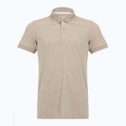 Koszulka polo męska CMP 3T60077 Polo. Brązowe koszulki polo męskie CMP, m, bez wzorów, ze skóry, sportowe, bez ramiączek. Za 83.99 zł.