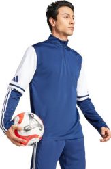 Bluza męska adidas Squadra 25 Training Top niebiesko-biała JD2983 2XL. Białe bluzy męskie Adidas, m, bez wzorów, bez kaptura. Za 133.39 zł.