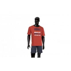 Piżama męska rozm. 2XL Orange Massana. Pomarańczowe piżamy męskie Massana Homewear, m, bez wzorów, bez ramiączek, krótkie. Za 210.00 zł.
