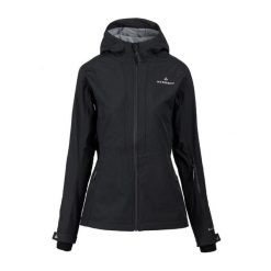 Kurtka softshell damska Vara SS1. Czarne kurtki damskie Bergson, bez wzorów, z softshellu, bez kaptura. Za 499.00 zł.