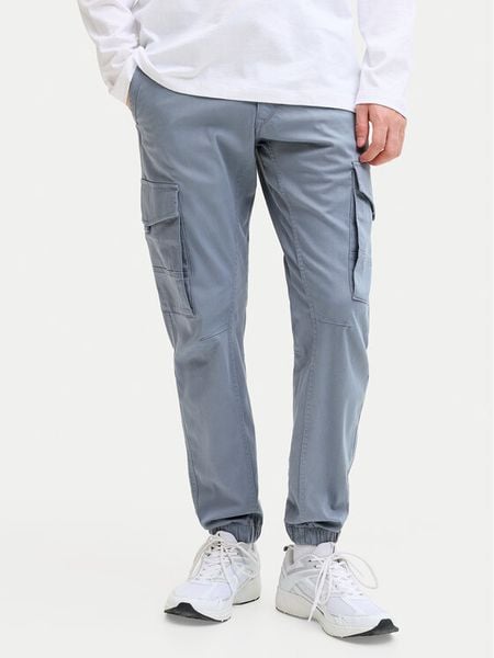 Jack & Jones Spodnie materiałowe Paul Flake 12139912 Niebieski Regular Fit. Niebieskie spodnie materiałowe męskie Jack & Jones, m, bez wzorów, z bawełny. Za 208.99 zł.