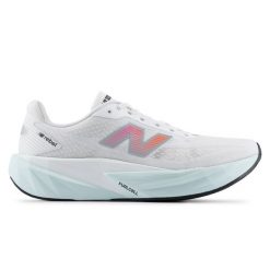 Buty męskie New Balance FuelCell Rebel v5 MFCX1WY – białe. Szare buty sportowe męskie New Balance, z gumy, bez zapięcia, do biegania. Za 699.99 zł.
