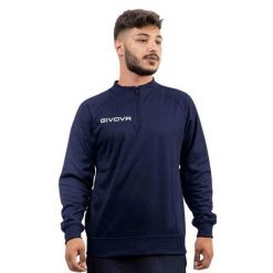 Męska Bluza Maglia Tecnica. Niebieskie bluzy męskie Givova, m, bez wzorów, z materiału, z kapturem. Za 103.99 zł.