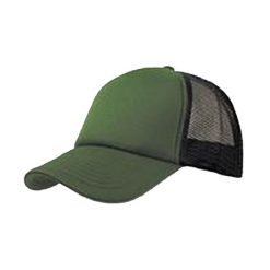 5panelowa Czapka Trucker Rapper. Zielone czapki i kapelusze damskie ATLANTIS, bez wzorów. Za 43.99 zł.