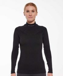 Bluza damska wełniana Brubeck EXTREME MERINO. Czarne bluzy damskie Brubeck, l, bez wzorów, z dzianiny, bez kaptura. Za 329.00 zł.