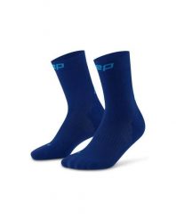 Męskie krótkie skarpety kompresyjne sportowe Core Run do połowy łydki CEP. Niebieskie skarpety męskie CEP, bez wzorów, z elastanu. Za 79.00 zł.