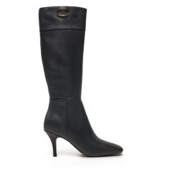 Kozaki TWINSET. Czarne kozaki damskie Twinset, bez obcasa, na szpilce. Za 1,119.00 zł.