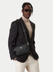 Guess Saszetka HMMISA P6150 Czarny. Czarne saszetki męskie Guess, ze skóry. Za 329.99 zł.