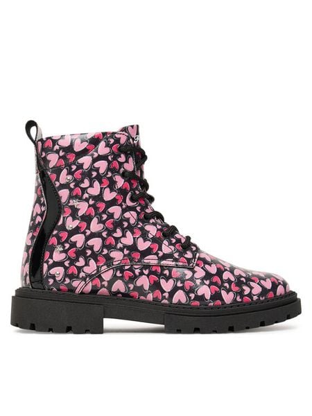 Primigi Trapery 8909611 D Czarny. Czarne buty zimowe dziewczęce Primigi, bez wzorów, ze skóry, bez zapięcia. Za 279.99 zł.