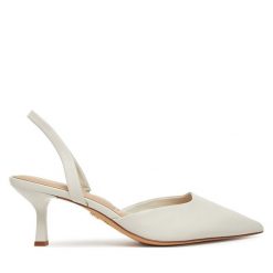 Czółenka Aldo. Białe czółenka damskie Aldo, bez wzorów, bez obcasa, bez zapięcia. Za 359.99 zł.