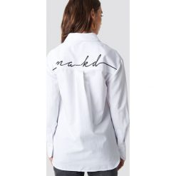 NA-KD Koszula oversize z haftem - White. Koszule damskie marki NA-KD. W wyprzedaży za 60.97 zł.