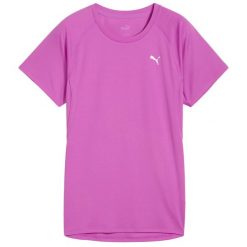 Koszulka Puma W Run Velocity Tee (Polia) Damskie. Czerwone koszulki sportowe damskie Puma, bez wzorów, z elastanu, sportowe, bez kołnierzyka. Za 112.20 zł.