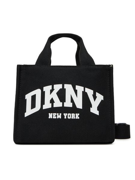 DKNY Torebka R41AOC80 Czarny. Czarne torebki do ręki damskie DKNY, bez wzorów, z materiału, bez dodatków. Za 319.99 zł.