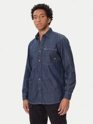G-Star Raw Koszula jeansowa D27083-D539 Granatowy Regular Fit. Niebieskie koszule męskie G-Star Raw, l, bez wzorów, z bawełny, retro, bez kołnierzyka, bez ramiączek. Za 349.99 zł.