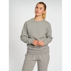 Bluza damska Hummel red Heavy. Szare bluzy damskie Hummel, m, bez wzorów, prążkowane, bez kaptura, na fitness i siłownię. Za 182.50 zł.