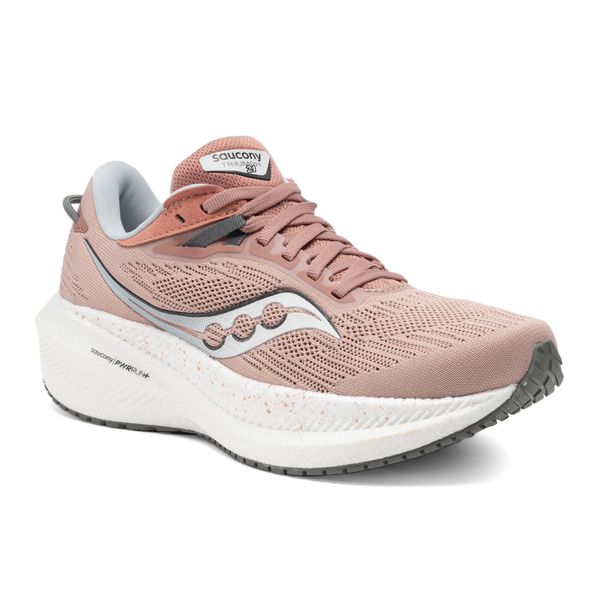 Buty do biegania damskie Saucony Triumph 21. Czerwone obuwie sportowe damskie Saucony, bez wzorów, do biegania. Za 579.99 zł.