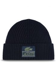 Lacoste Czapka RB1783 Granatowy. Niebieskie czapki i kapelusze damskie Lacoste, na zimę, bez wzorów, z wełny. Za 159.99 zł.