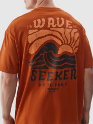 4f T-shirt 4F 4FWSS24TTSHM1318 81S. T-shirty męskie 4f, m, bez wzorów, bez kołnierzyka. Za 63.62 zł.