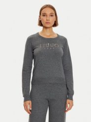Liu Jo Sport Sweter TF4286 MS63L Szary Regular Fit. Szare swetry damskie Liu Jo Sport, l, bez wzorów, z syntetyku, sportowe, bez kołnierzyka, bez ramiączek, bez kaptura. Za 609.99 zł.