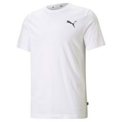 Koszulka sportowa męska Puma ESS Small Logo Tee. Brązowe buty sportowe męskie Puma, m, bez wzorów, z bawełny, bez kołnierzyka, bez ramiączek, do piłki nożnej. Za 75.00 zł.