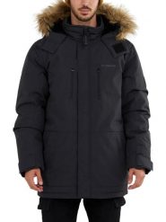 Płaszcz zimowy męski Fundango Spirit. Czarne płaszcze męskie Fundango, na zimę, m, bez wzorów, z materiału, eleganckie, długie, bez kaptura. Za 399.00 zł.