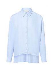 IPURI bluzka koszulowa - Nora Kobiety wiskoza niebieski, 36. Niebieskie bluzki damskie IPURI, bez wzorów, z wiskozy, eleganckie, bez kołnierzyka, bez ramiączek. Za 169.95 zł.