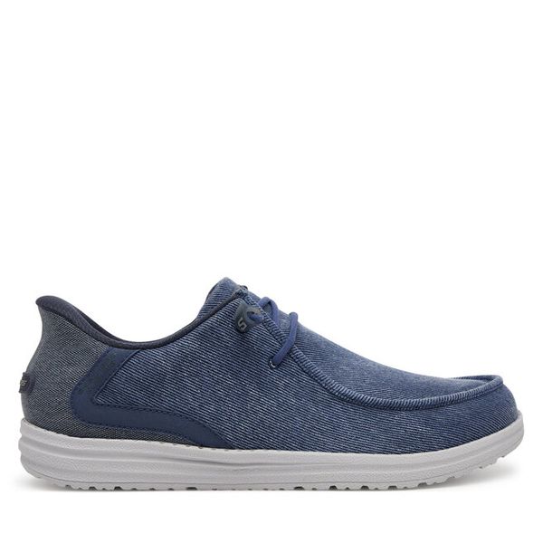 Mokasyny Skechers. Niebieskie mokasyny męskie Skechers. Za 224.99 zł.