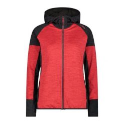 Bluza damska turystyczna CMP 34G2276. Czerwone bluzy damskie CMP, l, bez wzorów, bez kaptura. Za 340.00 zł.