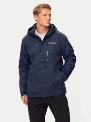Columbia Kurtka przeciwdeszczowa Pouring Adventure™ III 2117171 Granatowy Regular Fit. Niebieskie kurtki męskie Columbia, m, bez wzorów, z syntetyku, outdoorowe. Za 349.99 zł.