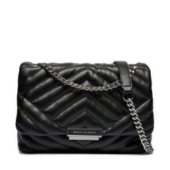 Torebka Armani Exchange. Czarne torebki do ręki damskie Armani Exchange, bez wzorów, bez dodatków. Za 639.99 zł.