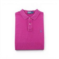 Polo Ralph Lauren koszulka męska z krótkim rękawem różowa. Czerwone koszulki sportowe męskie Ralph Lauren, l, bez wzorów, bez kołnierzyka, bez ramiączek, na golfa. Za 149.06 zł.