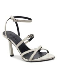 Hugo Sandały Katniss 50517417 10254500 01 Beżowy. Brązowe klapki damskie Hugo, bez wzorów, ze skóry, bez obcasa, na szpilce, bez zapięcia. Za 1,399.00 zł.