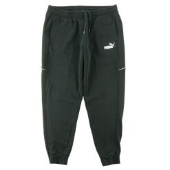 Second life - Spodnie dresowe męskie Puma - Jak nowy. Czarne spodnie sportowe męskie Puma, m, bez wzorów, z dresówki, do biegania. Za 85.16 zł.