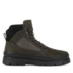 Trzewiki Rieker Revolution Lifestyle. Zielone botki męskie Rieker Revolution Lifestyle, bez wzorów, bez zapięcia. Za 463.00 zł.