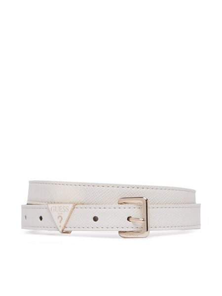 Guess Pasek BW9457 P6320 Kremowy. Białe paski damskie Guess, z aplikacjami. Za 194.99 zł.