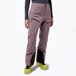 Spodnie skiturowe damskie Jack Wolfskin Alpspitze Tour 3L. Czerwone spodnie materiałowe damskie Jack Wolfskin, l, bez wzorów, z materiału, sportowe, rowerowe. Za 1,159.00 zł.