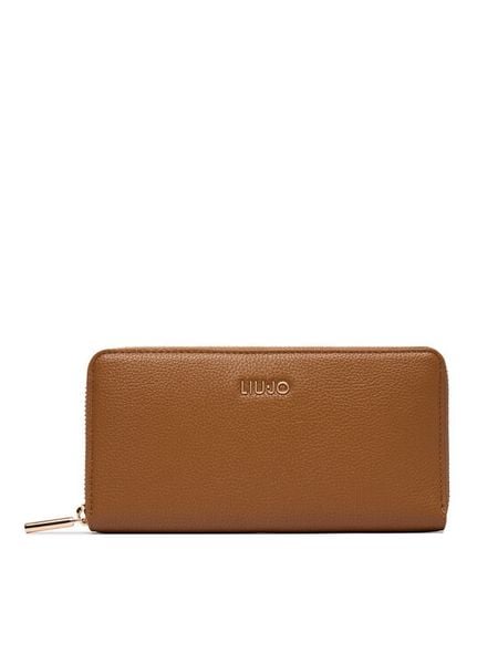 Liu Jo Portfel AF6170 E1019 Brązowy jasny. Brązowe portfele damskie Liu Jo, bez wzorów. Za 249.99 zł.