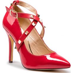 Szpilki MENBUR - 09662 Red 0007. Czerwone szpilki damskie Menbur, ze skóry ekologicznej. Za 259.00 zł.