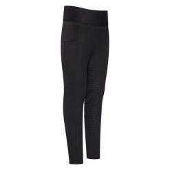 Dziewczęce legginsy jeździeckie z pełną przyczepnością Imperial Riding Tessy Lig. Czarne legginsy dla dziewczynek IMPERIAL RIDING, bez wzorów, z materiału. Za 250.00 zł.