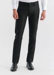 PAKO LORENTE – Spodnie męskie czarne P22WF-WX-003-C-0. Czarne eleganckie spodnie męskie Pako Lorente, l, bez wzorów, z elastanu. Za 169.99 zł.