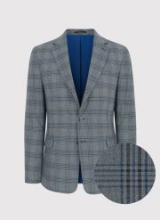 PAKO LORENTE – Szara marynarka casualowa w kratkę. Szare marynarki męskie Pako Lorente, bez wzorów, z jeansu, casualowe. Za 549.99 zł.