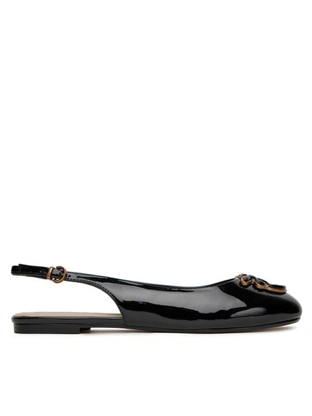 PINKO Sandały Maggy 01 SD0247 E002 Czarny. Czarne sandały damskie Pinko, bez wzorów, ze skóry, bez obcasa, na płaskiej podeszwie, bez zapięcia. Za 619.99 zł.