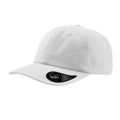 6panelowa Czapka Dad Hat Unstructured. Białe czapki i kapelusze damskie ATLANTIS, bez wzorów. Za 56.99 zł.