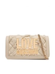LOVE MOSCHINO Torebka JC5603PP1PL1011A Kremowy. Białe torebki do ręki damskie Love Moschino, bez wzorów, ze skóry, wizytowe, bez dodatków. Za 669.99 zł.