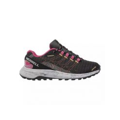 Veste FLY STRIKE Merrell BLACK/FUCHSIA J067444 - Merrell. Czarne obuwie sportowe damskie Merrell, bez wzorów, z materiału, do biegania. Za 523.00 zł.