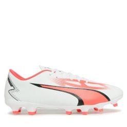 Buty do piłki nożnej Puma. Białe buty sportowe męskie Puma, bez zapięcia. Za 158.99 zł.