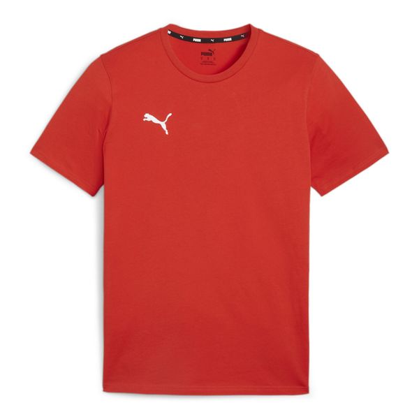 Koszulka męska Puma Team Goal Casuals Tee. Czerwone koszulki sportowe męskie Puma, m, bez wzorów, bez kołnierzyka, bez ramiączek, do piłki nożnej. Za 72.00 zł.