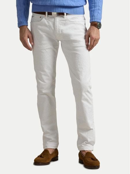 Polo Ralph Lauren Jeansy 710956083002 Biały Slim Fit. Białe jeansy męskie Polo Ralph Lauren. Za 359.99 zł.
