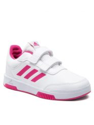 Adidas Sneakersy Tensaur Sport 2.0 Cf K GW6451 Biały. Białe buty sportowe dziewczęce Adidas, bez wzorów, ze skóry, bez zapięcia. Za 109.99 zł.
